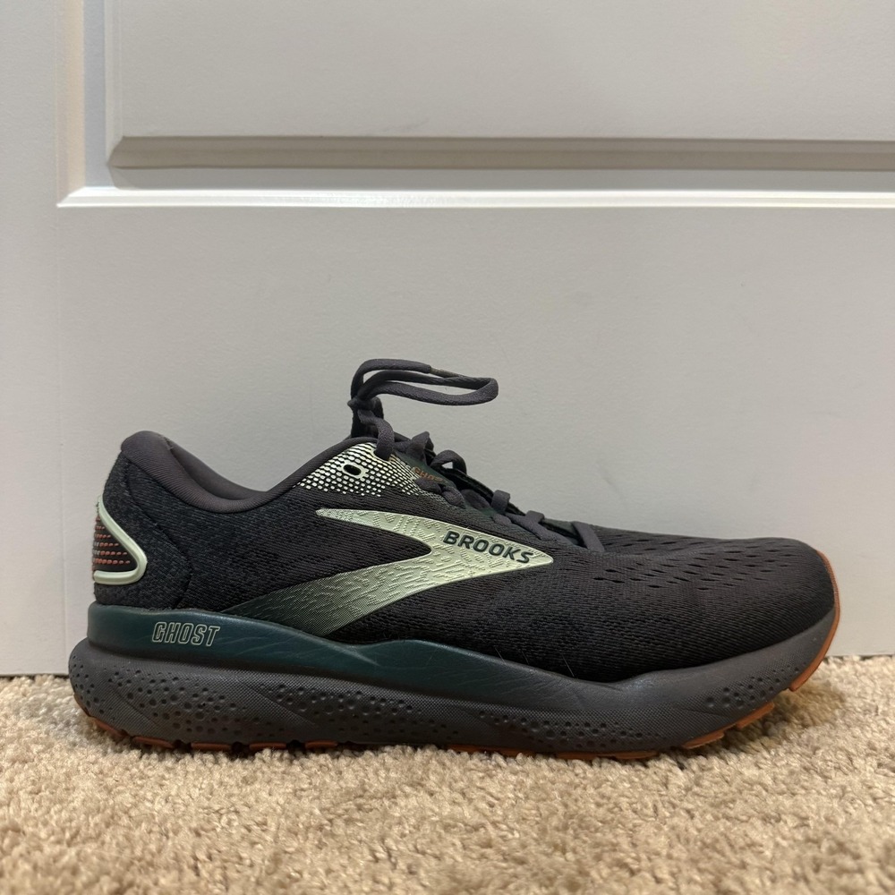 Brooks Ghost 16 Shoes Mens Size 8.5 Black Road Running Sneakers 1104181D038